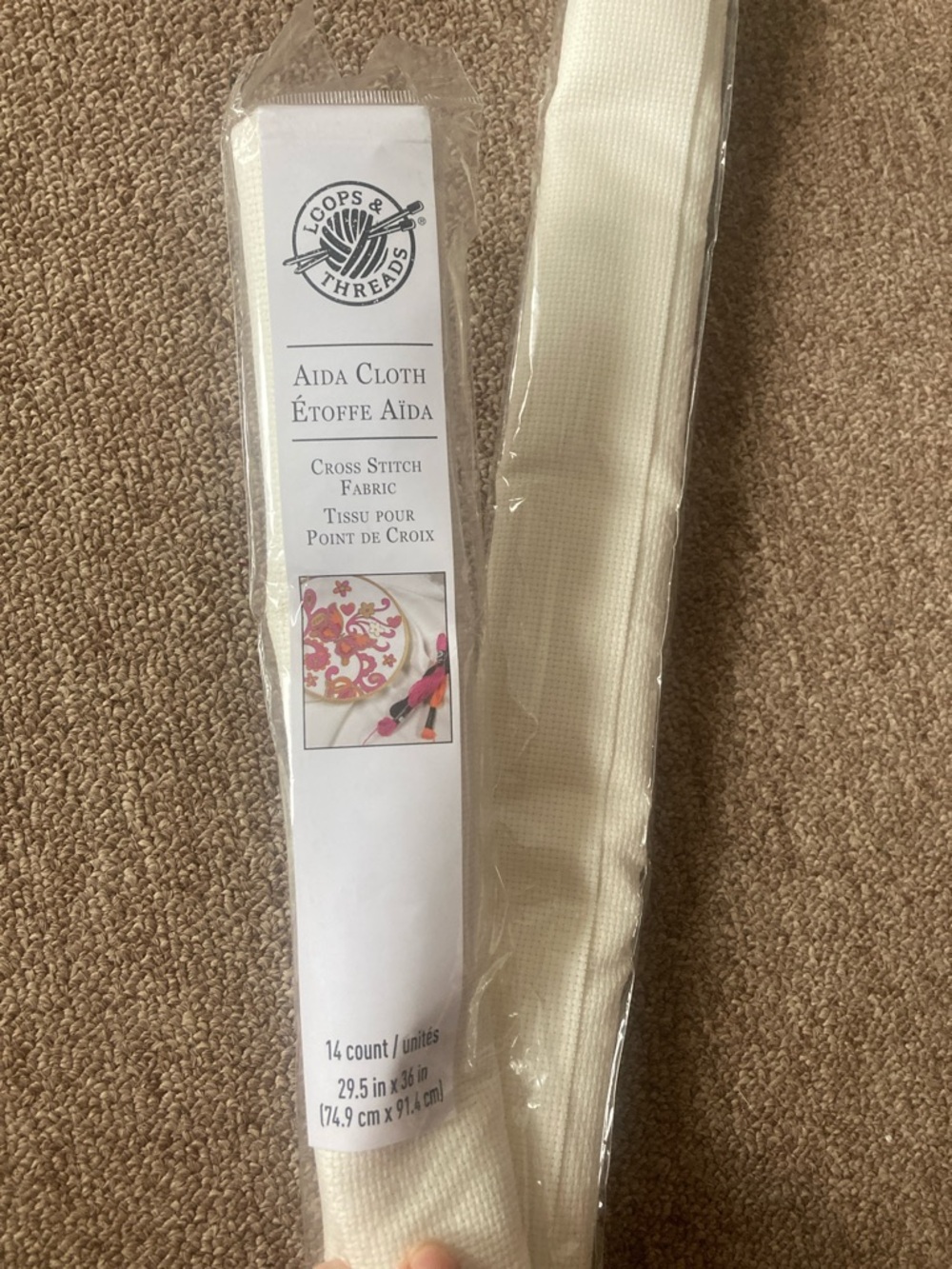 Loops & Threads Aida Cloth Cross Stitch Fabric